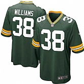 Nike Men & Women & Youth Packers #38 Williams Green Team Color Game Jersey,baseball caps,new era cap wholesale,wholesale hats